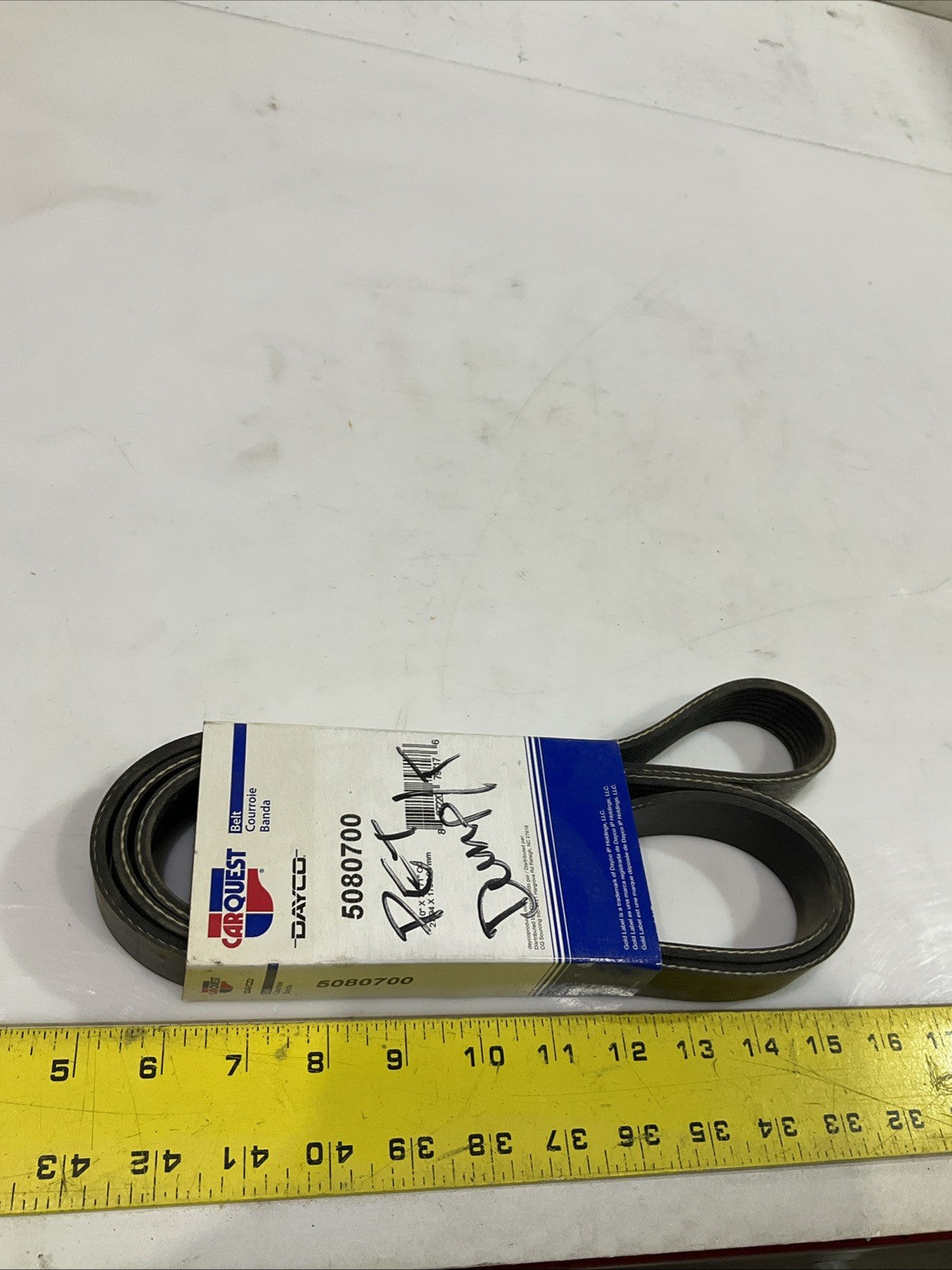 CARQUEST DAYCO 5080700 SERPENTINE BELT LOT OF 2 Y2M
