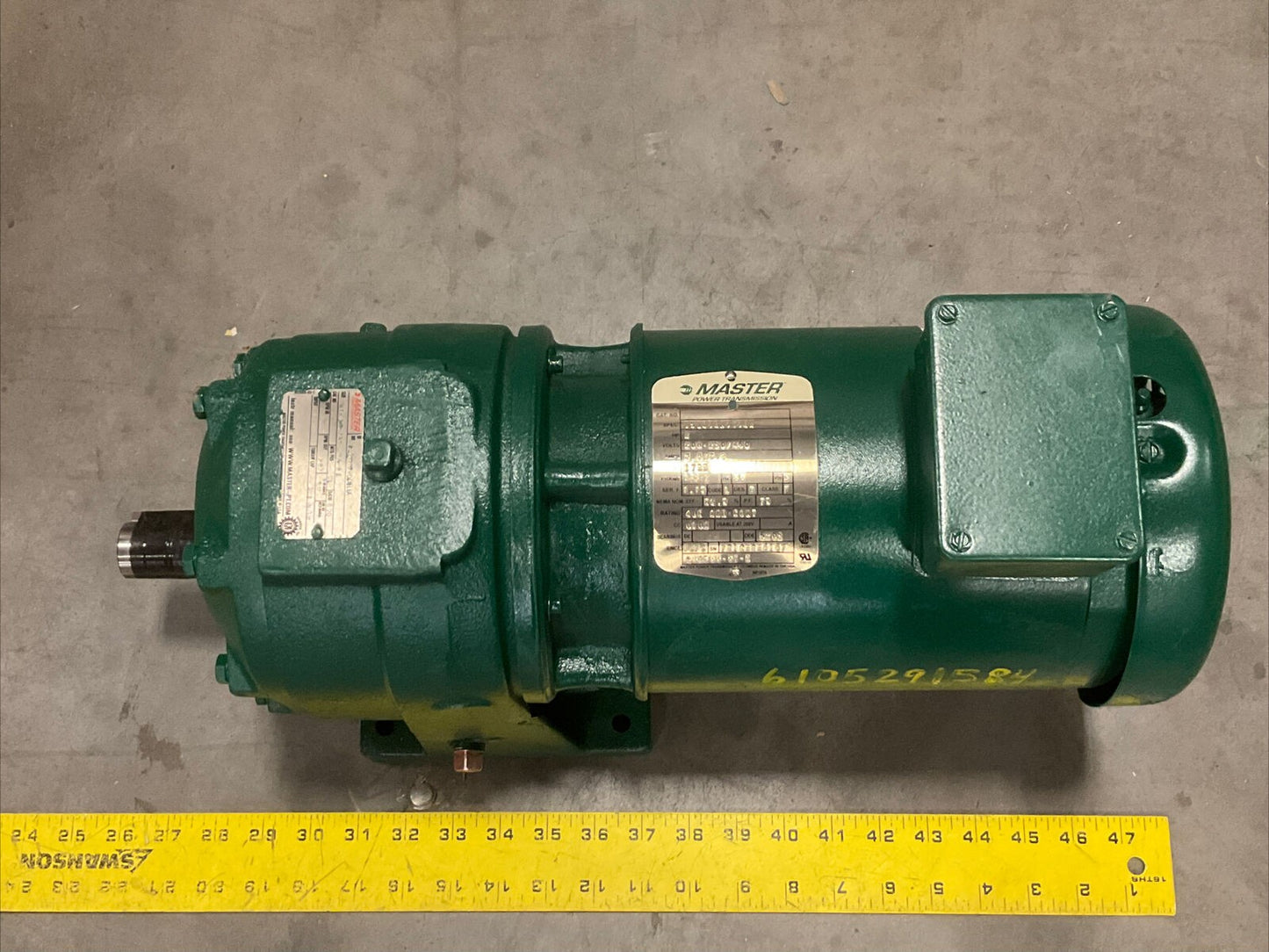 MASTER 6X91584 8021694001UA POWER TRANSMISSION 2HP 230/460V 1755RPM 373
