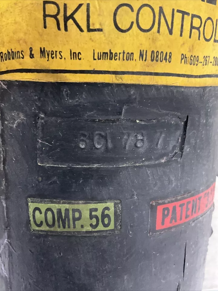 RKL CONTROLS 6C1 78 7 7 PINCH VALVE 3225615 COMP 56 3”
