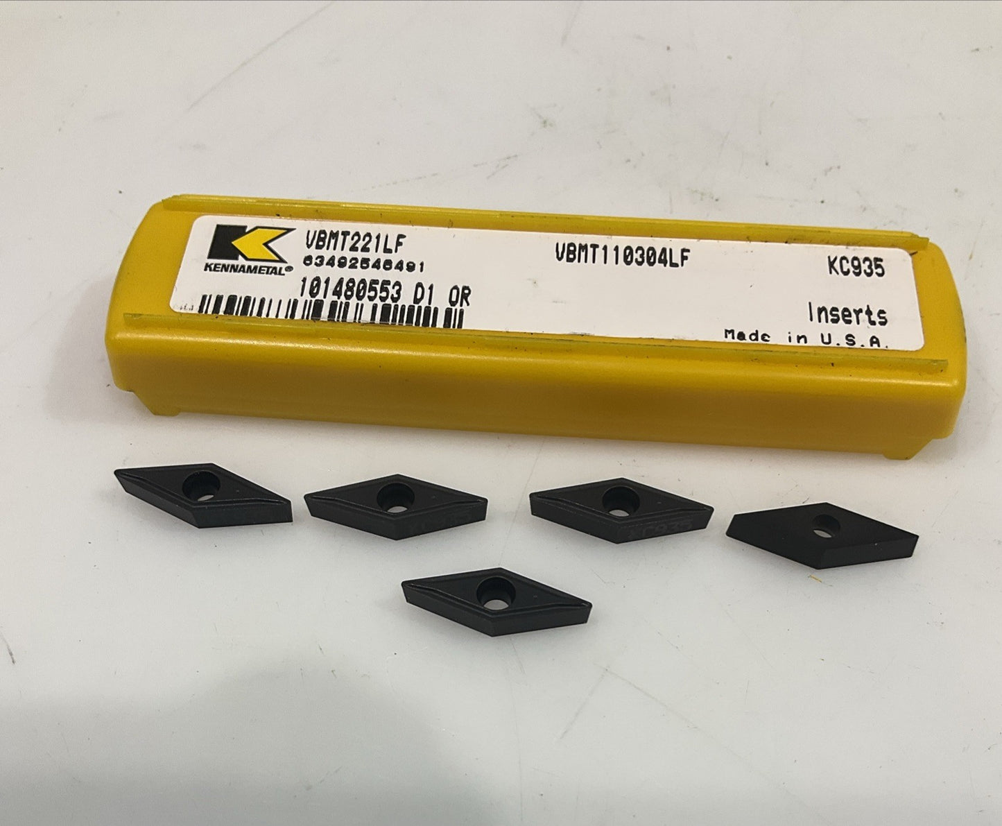 KENNAMETAL VBMT221LF KC935 CARBIDE INSERT LOT OF 20 Y2M
