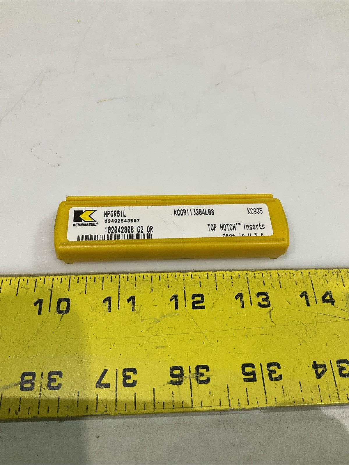 KENNAMETAL NPGR51L KC935 PROFILING INSERT INSCRIBED CIRCLE LOT OF 5 Y2M