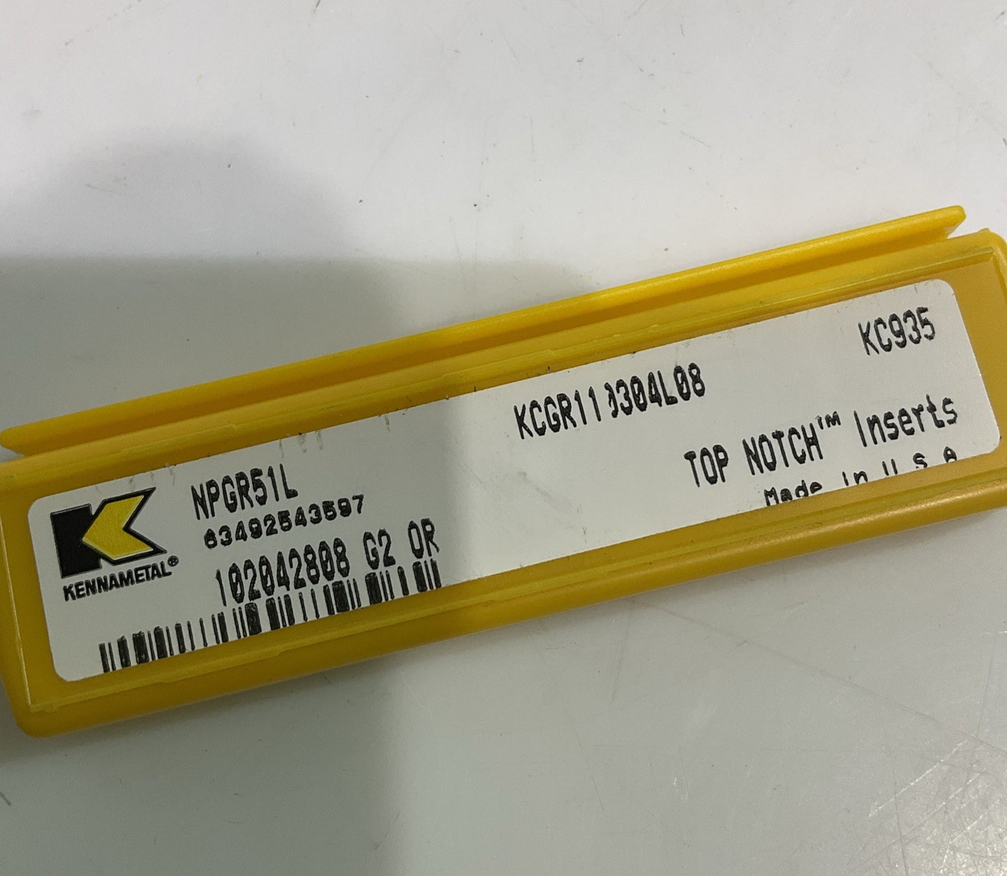 KENNAMETAL NPGR51L KC935 PROFILING INSERT INSCRIBED CIRCLE LOT OF 5 Y2M