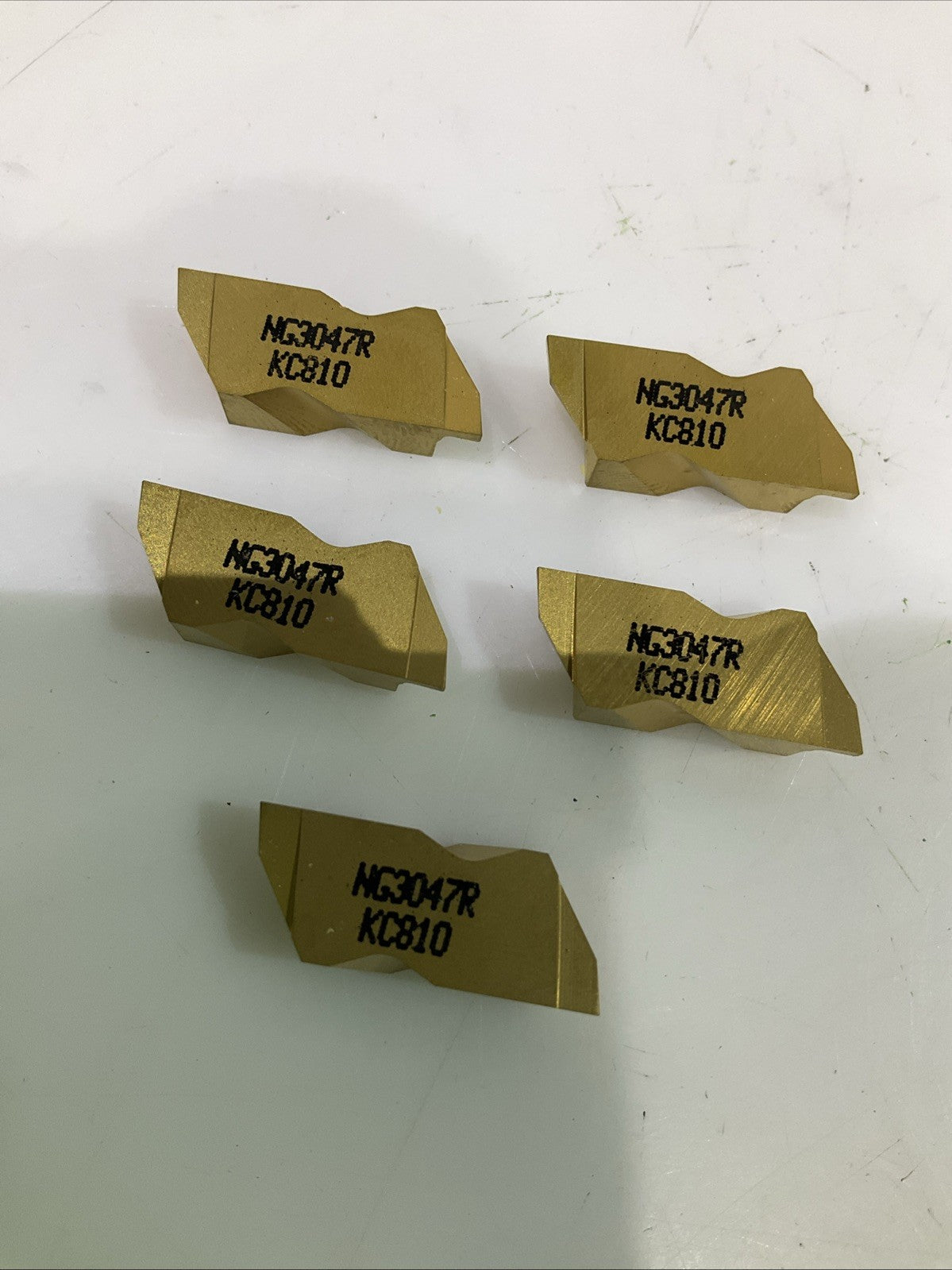 KENNAMETAL NG3047R KC810 GROOVING AND TURNING INSERTS CARBIDE LOT OF 5 Y2M