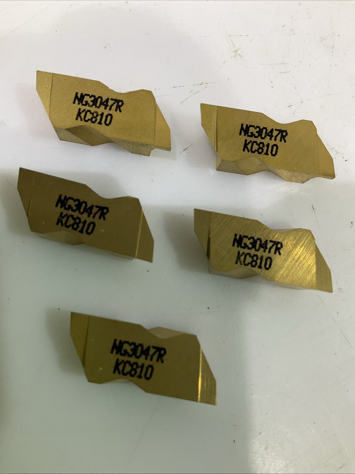 KENNAMETAL NG3047R KC810 GROOVING AND TURNING INSERTS CARBIDE LOT OF 5 Y2M