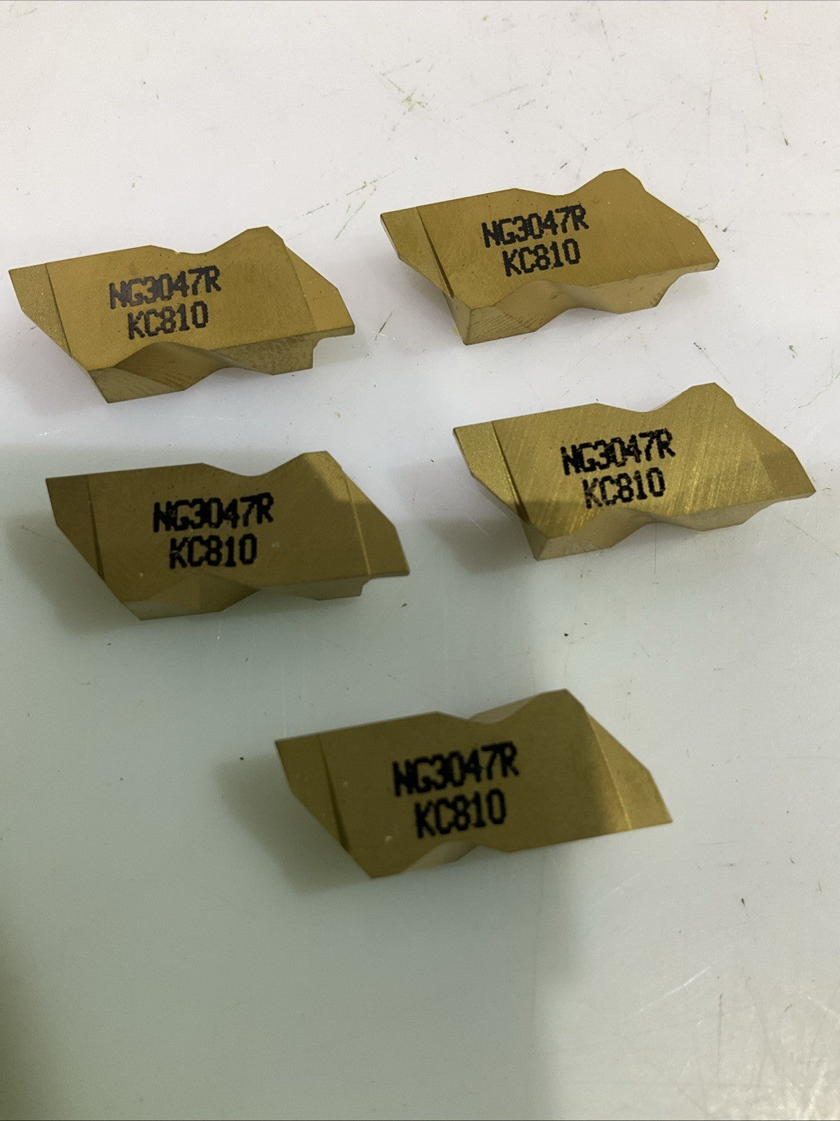 KENNAMETAL NG3047R KC810 GROOVING AND TURNING INSERTS CARBIDE LOT OF 5 Y2M