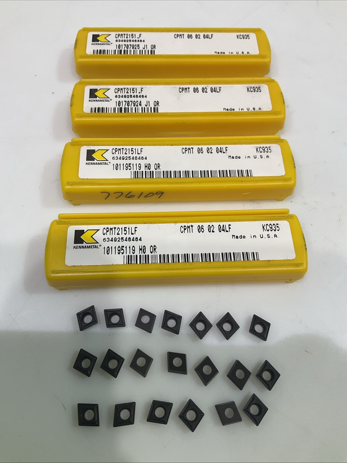 KENNAMETAL CPMT2151LF KC935 CARBIDE INSERT LOT OF 20 Y2M