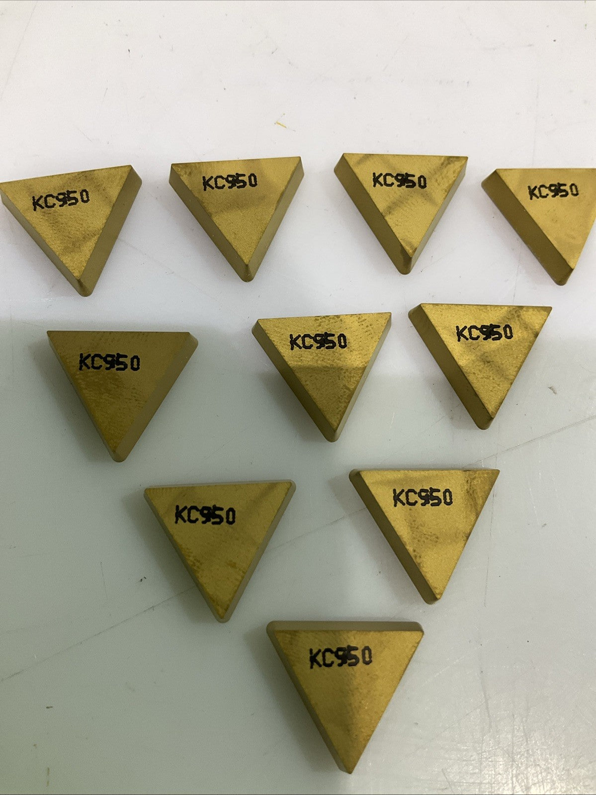 KENNAMETAL TPG322 KC950 TURNING INSERT CARBIDE LOT OF 10 Y2M