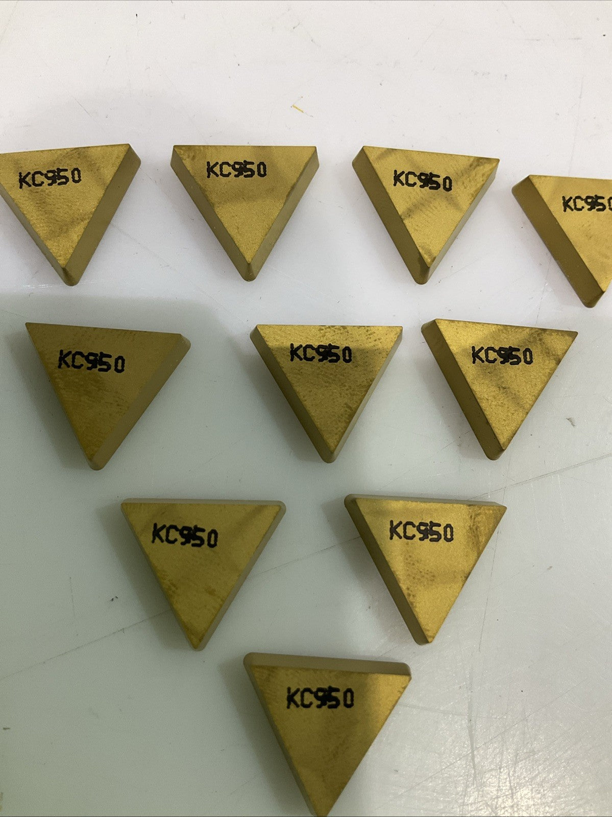 KENNAMETAL TPG322 KC950 TURNING INSERT CARBIDE LOT OF 10 Y2M