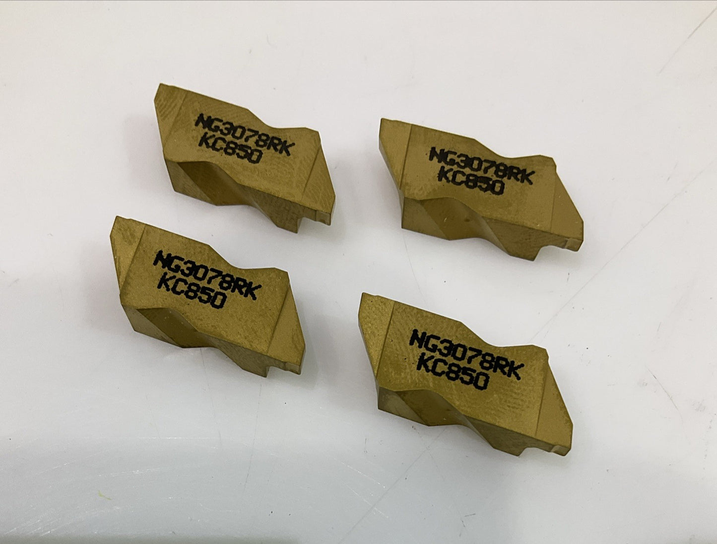 KENNAMETAL NG3078RK KC850 GROOVING CARBIDE INSERT LOT OF 4 Y2M