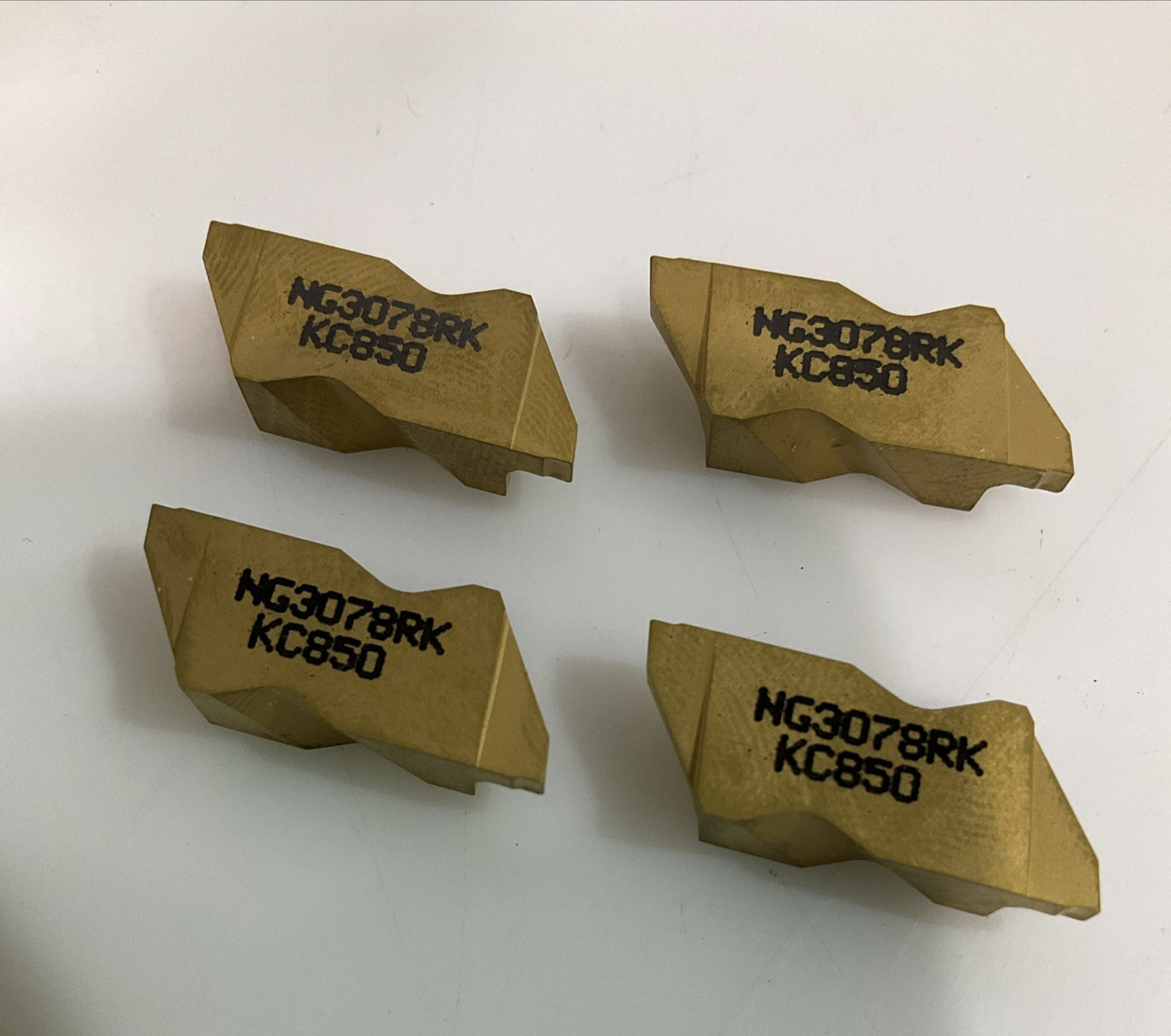 KENNAMETAL NG3078RK KC850 GROOVING CARBIDE INSERT LOT OF 4 Y2M