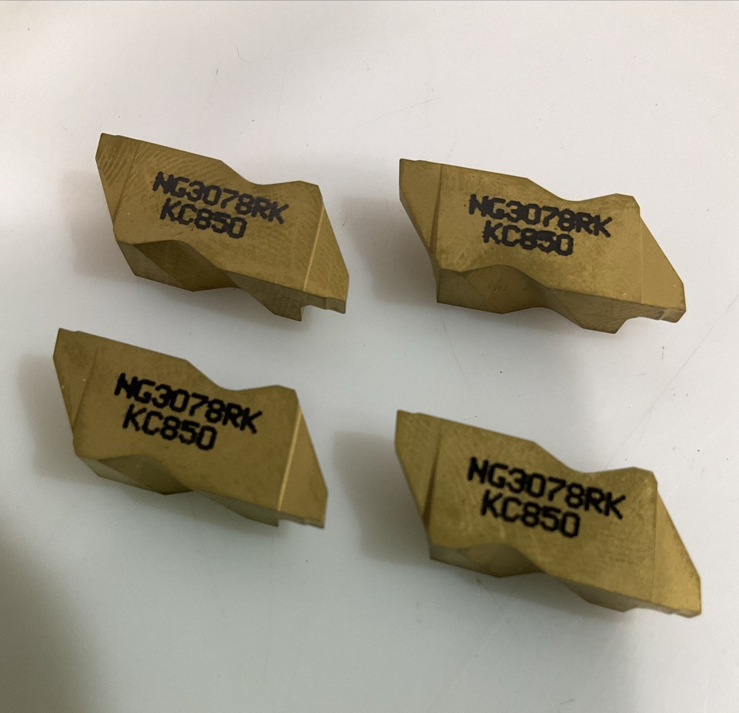 KENNAMETAL NG3078RK KC850 GROOVING CARBIDE INSERT LOT OF 4 Y2M