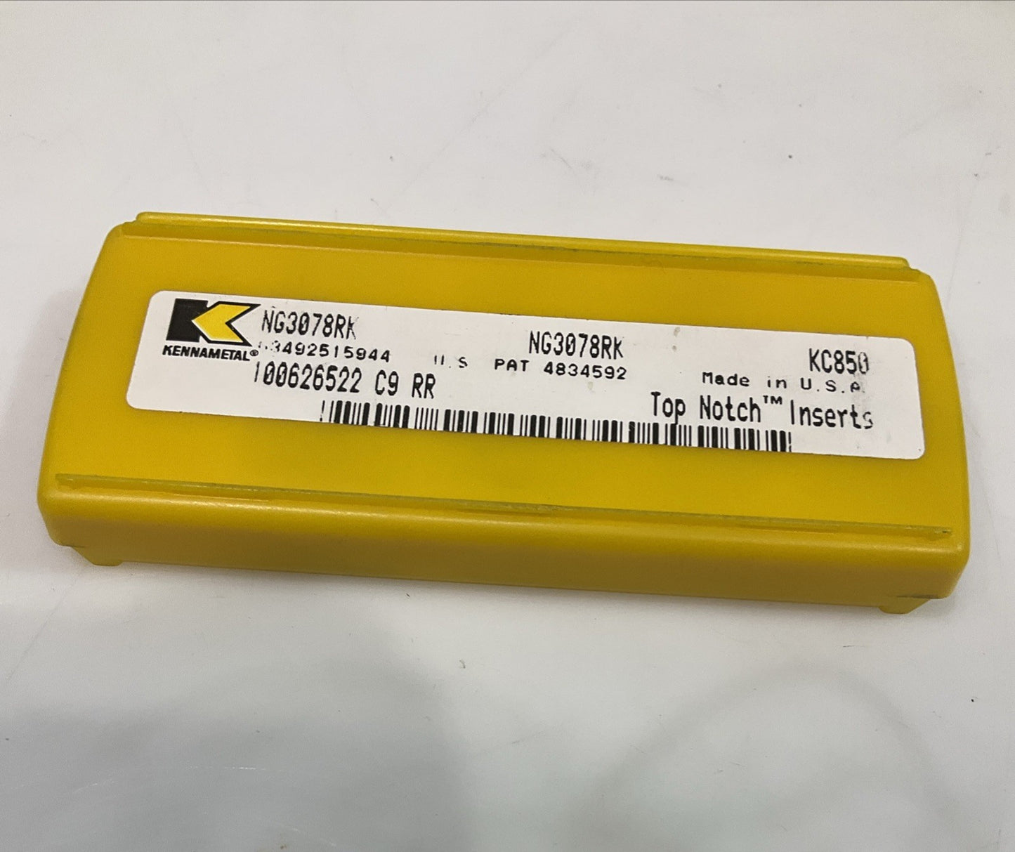 KENNAMETAL NG3078RK KC850 GROOVING CARBIDE INSERT LOT OF 4 Y2M