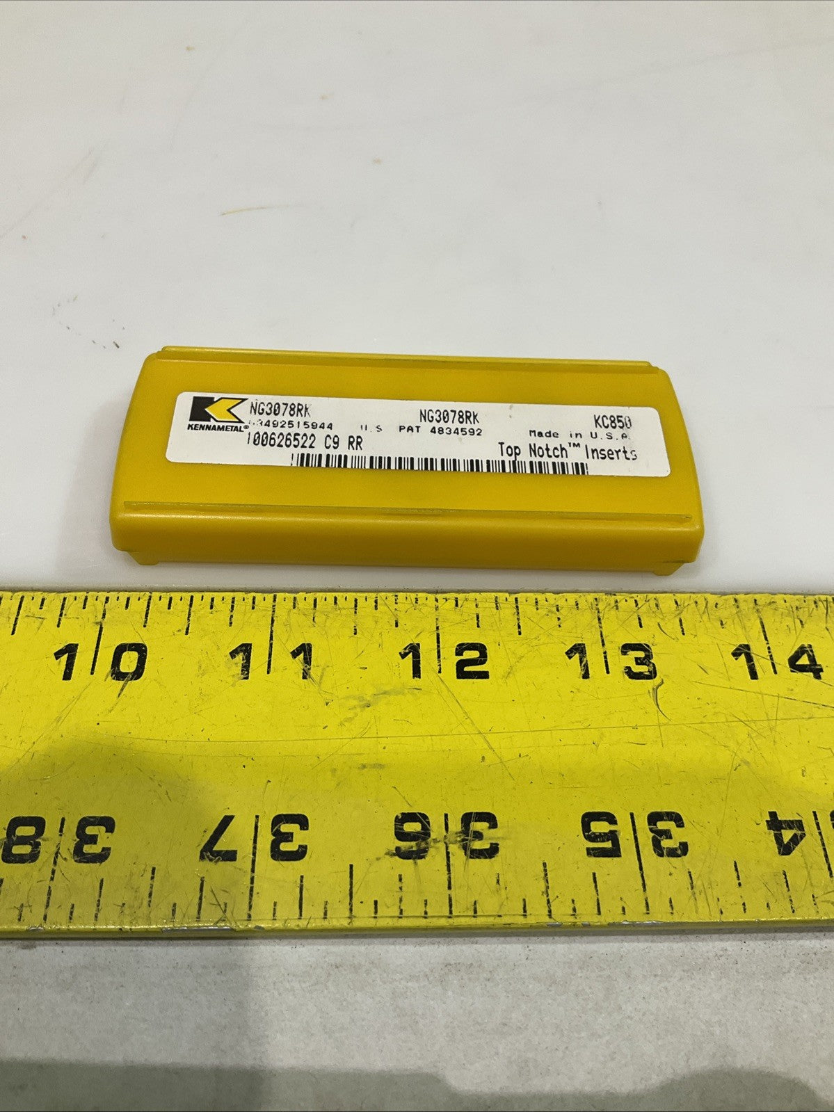KENNAMETAL NG3078RK KC850 GROOVING CARBIDE INSERT LOT OF 4 Y2M
