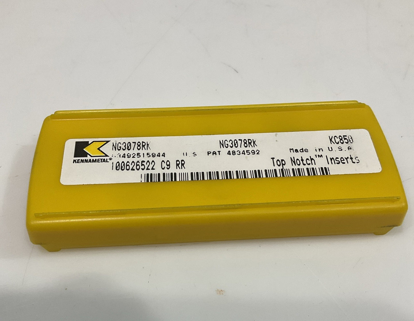 KENNAMETAL NG3078RK KC850 GROOVING CARBIDE INSERT LOT OF 4 Y2M