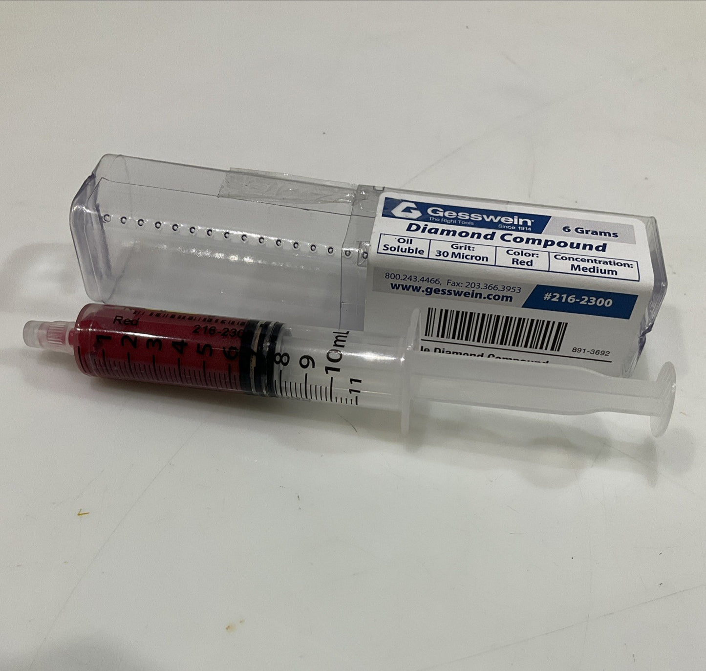 GESSWEIN 216-2300 RED 6GRAMS DIAMOND COMPOUND STANDARD OIL SOLUBLE Y2M