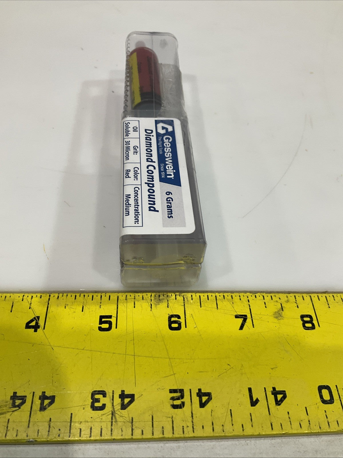 GESSWEIN 216-2300 RED 6GRAMS DIAMOND COMPOUND STANDARD OIL SOLUBLE Y2M