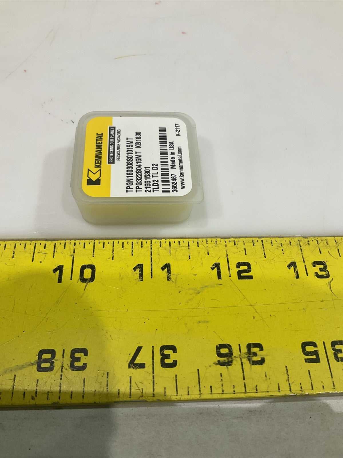 KENNAMETAL TPG322S0415MT KB1630 PCBN TURNING INSERT LOT OF 2 Y2M