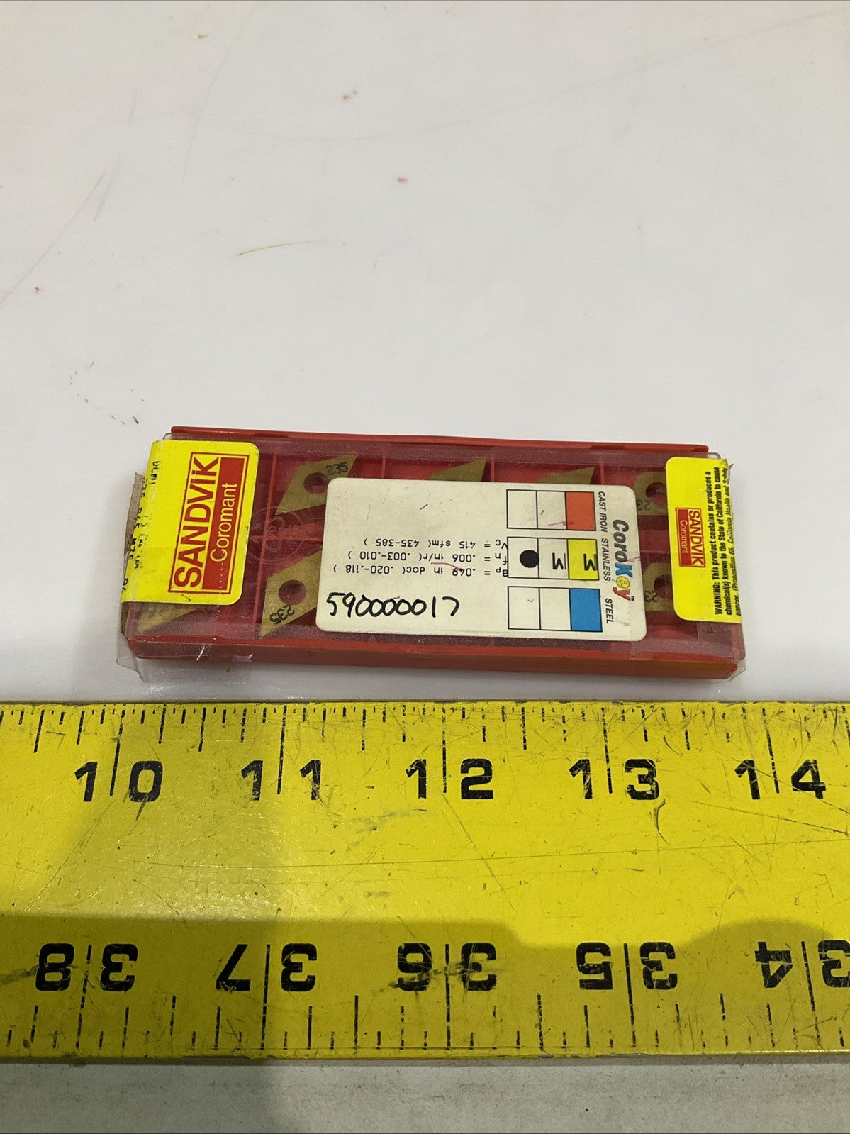 SANDVIK 235 - DCMT 11 T3 04-UM CARBIDE INSERT GRADE LOT OF 10 Y2M