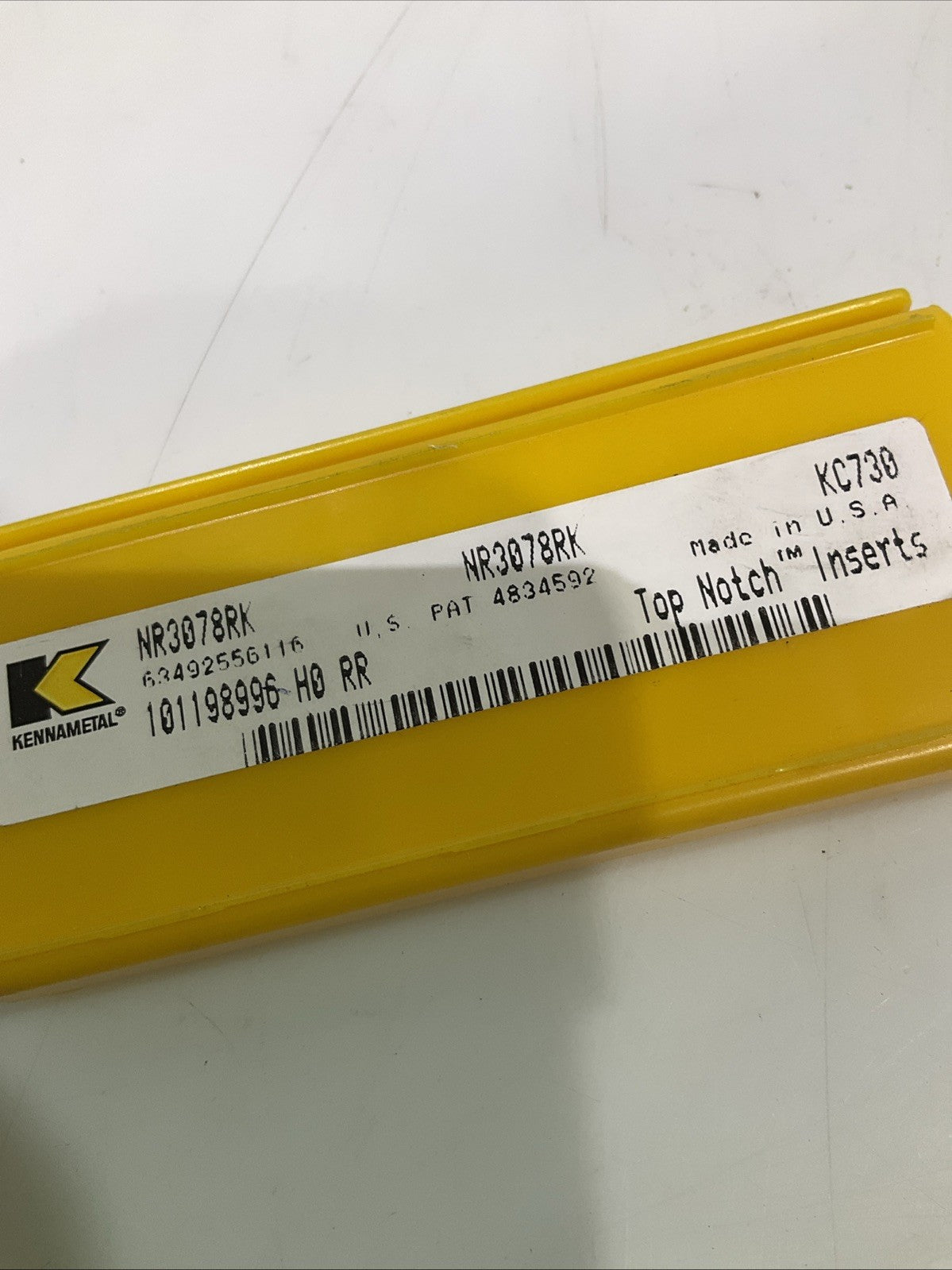 KENNAMETAL NR3078RK KC730 GROOVING AND TURNING INSERT CARBIDE LOT OF 5 Y2M