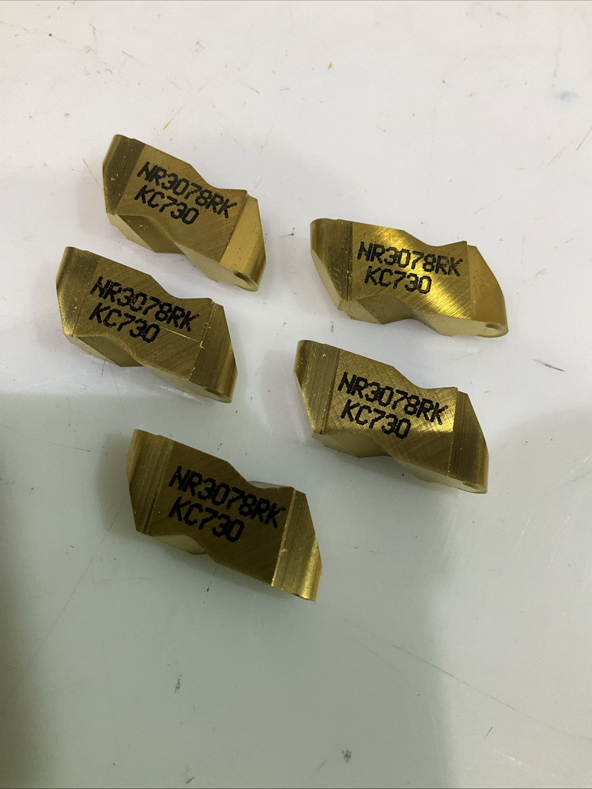 KENNAMETAL NR3078RK KC730 GROOVING AND TURNING INSERT CARBIDE LOT OF 5 Y2M