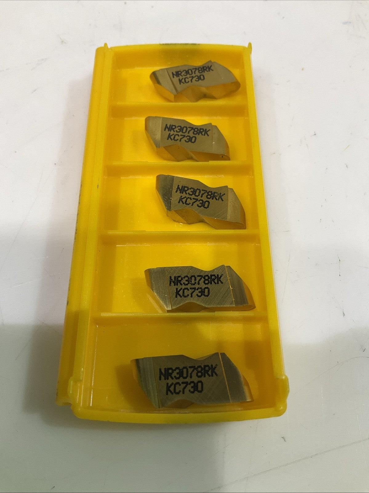 KENNAMETAL NR3078RK KC730 GROOVING AND TURNING INSERT CARBIDE LOT OF 5 Y2M