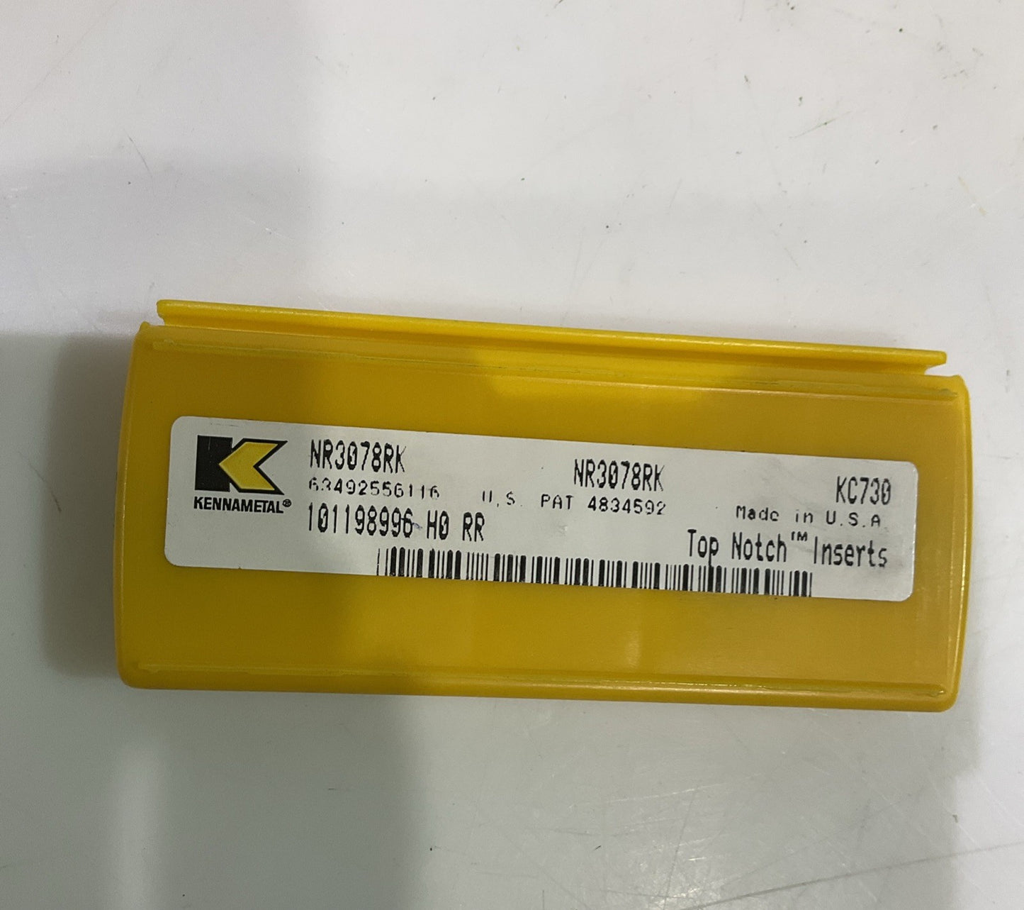 KENNAMETAL NR3078RK KC730 GROOVING AND TURNING INSERT CARBIDE LOT OF 5 Y2M