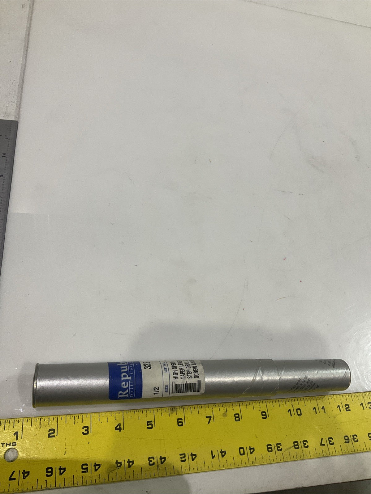 REPUBLIC 1/2 322 HIGH SPEED TAPER LENGTH DRILL CAP SCREW BORE Y2M