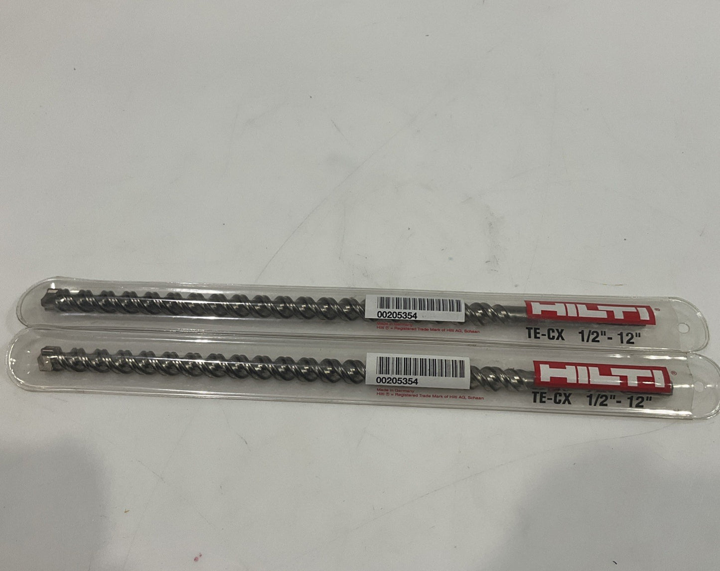 HILTI TE-CX 1/2-12 MASONRY HAMMER DRILL BIT LOT OF 2 Y2M