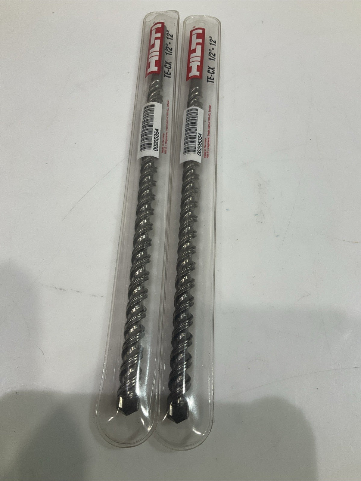 HILTI TE-CX 1/2-12 MASONRY HAMMER DRILL BIT LOT OF 2 Y2M