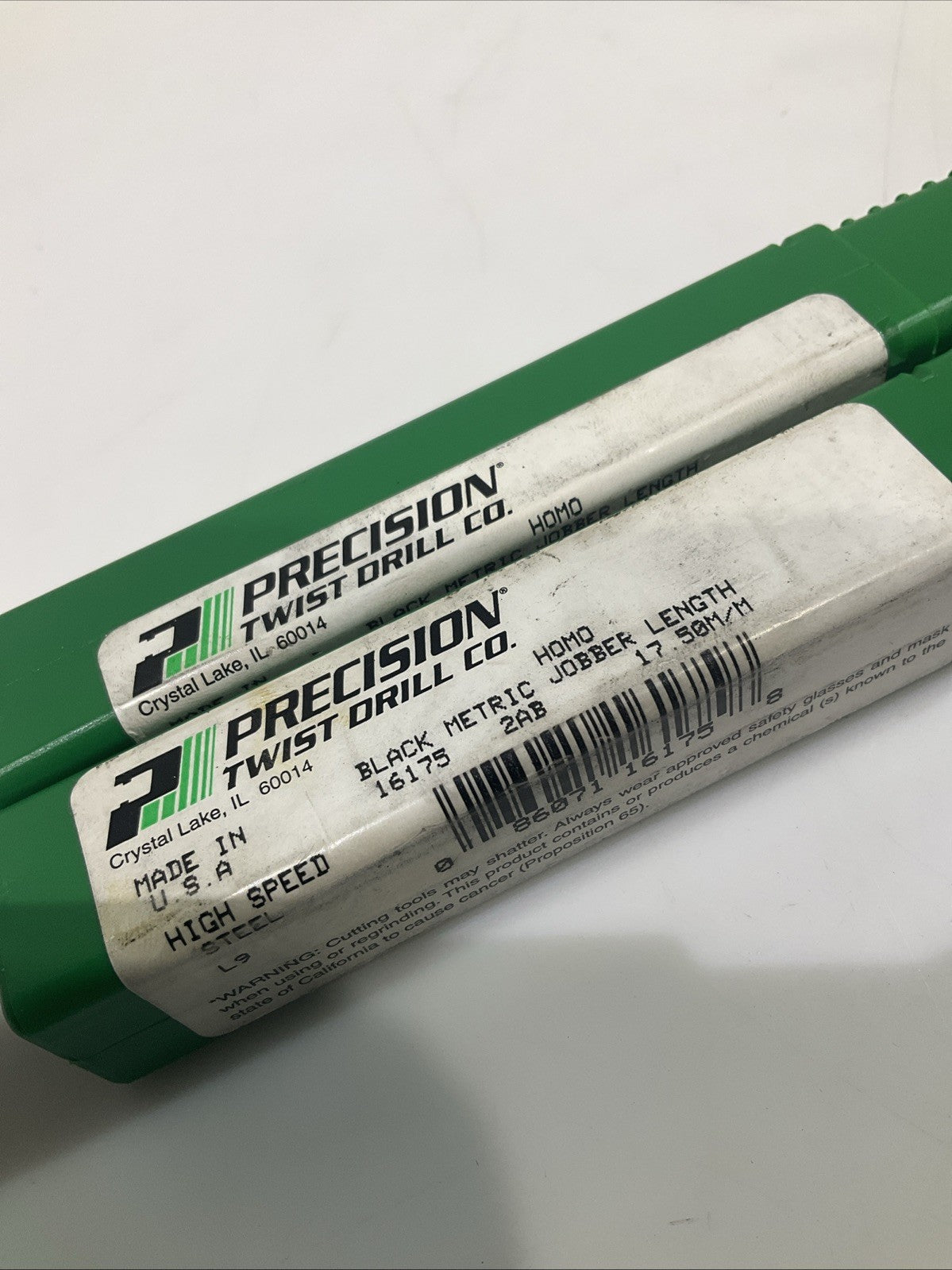 PRECISION 17.5MM 16175 HIGH SPEED STEEL JOBBER DRILL LOT OF 3 Y2M