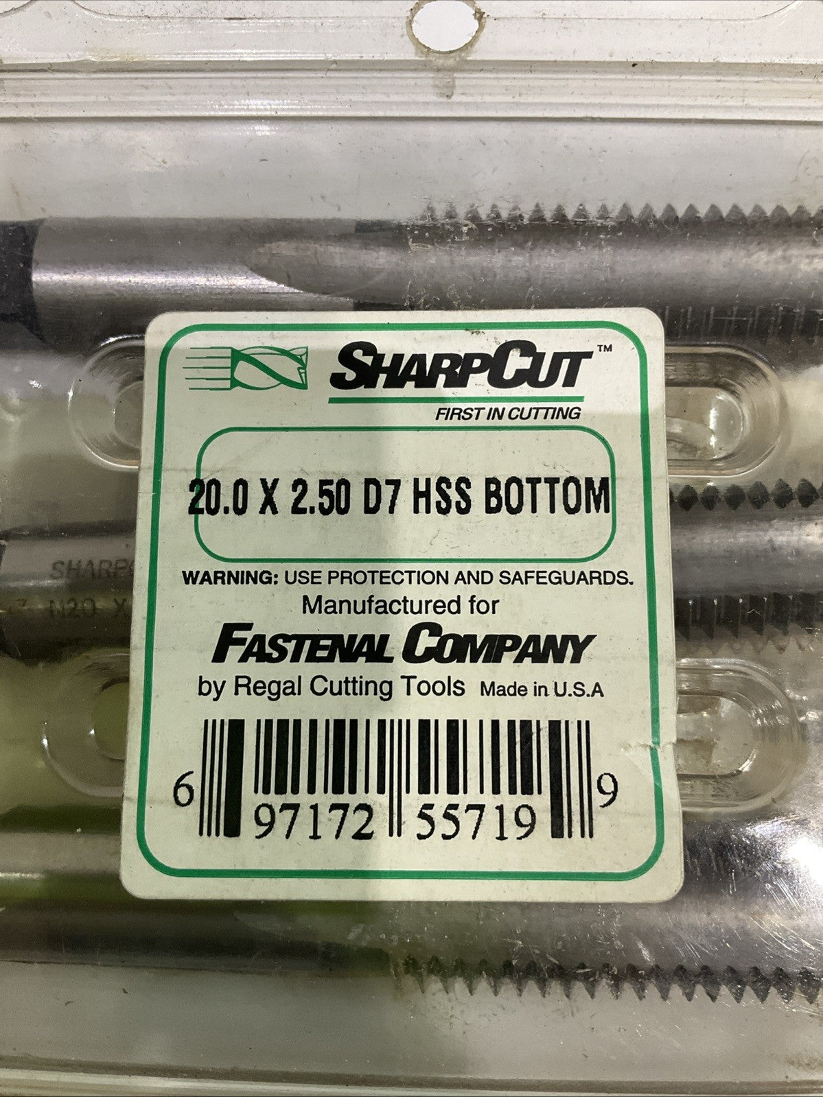 SHARP CUT 20X2.5 D7 HSS FLUTE BOTTOM HAND TAP LOT OF 3 Y2M