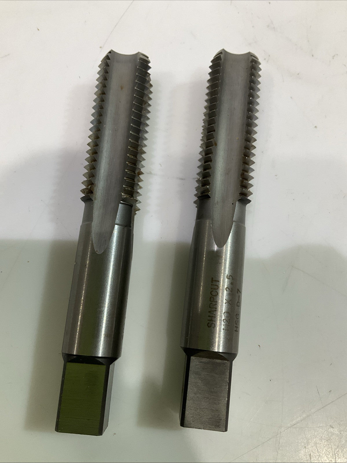 SHARP CUT 20X2.5 D7 HSS FLUTE BOTTOM HAND TAP LOT OF 3 Y2M