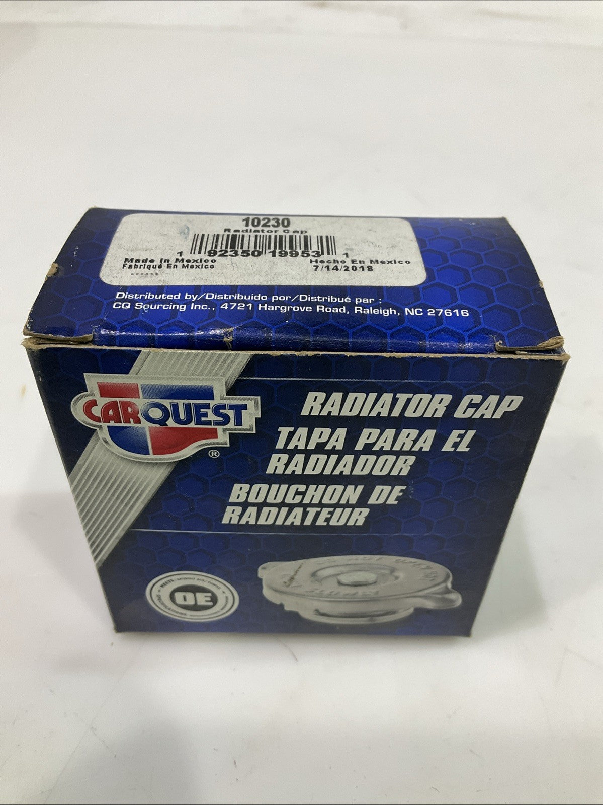 CARQUEST 10230 RADIATOR CAP Y2M