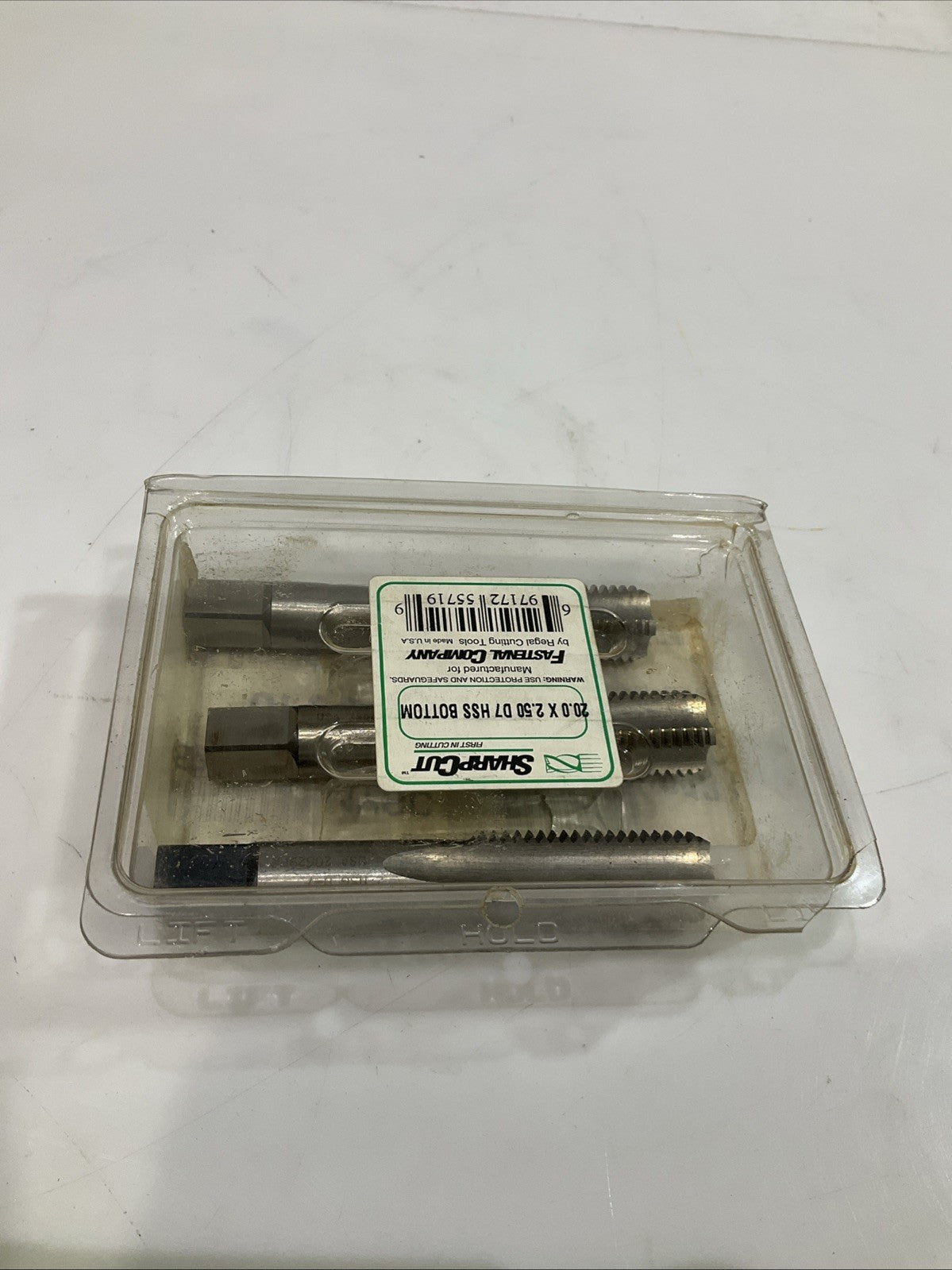 SHARP CUT 20X2.5 D7 HSS FLUTE BOTTOM HAND TAP LOT OF 3 Y2M