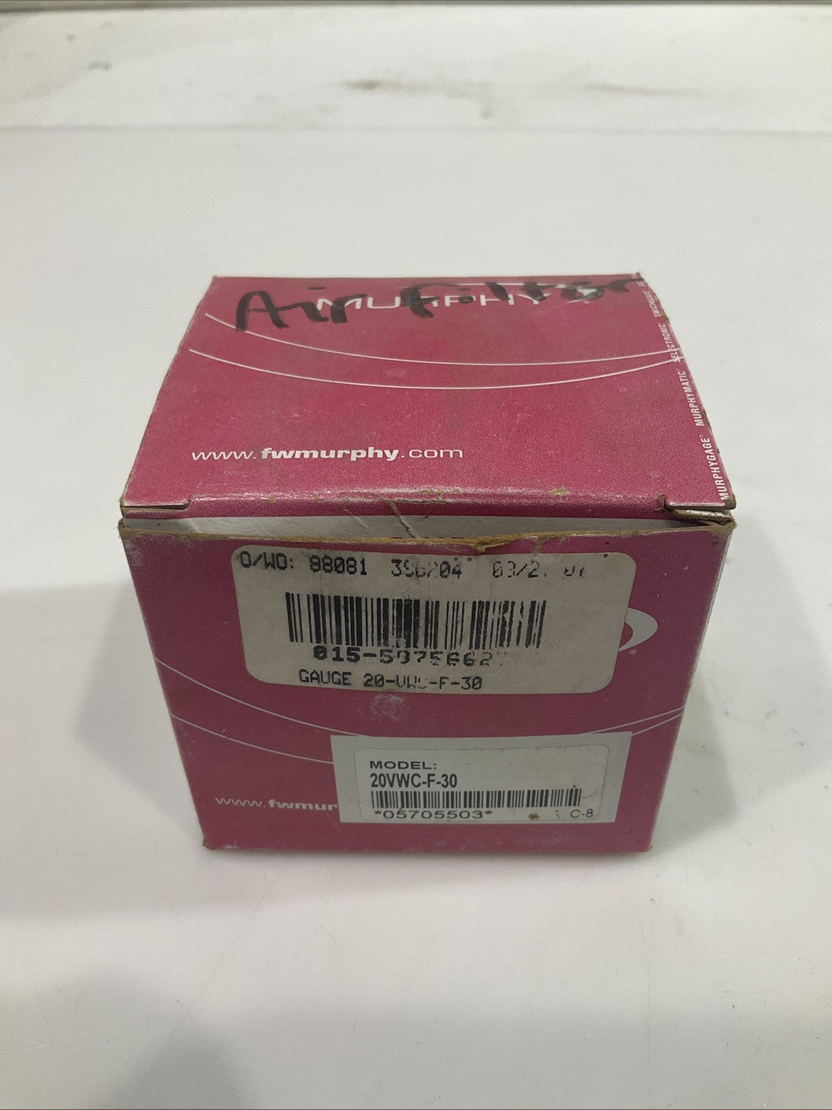MURPHY 20VWC-F-30 VACUUM SWICHGAGE GAUGE 20V Y2M