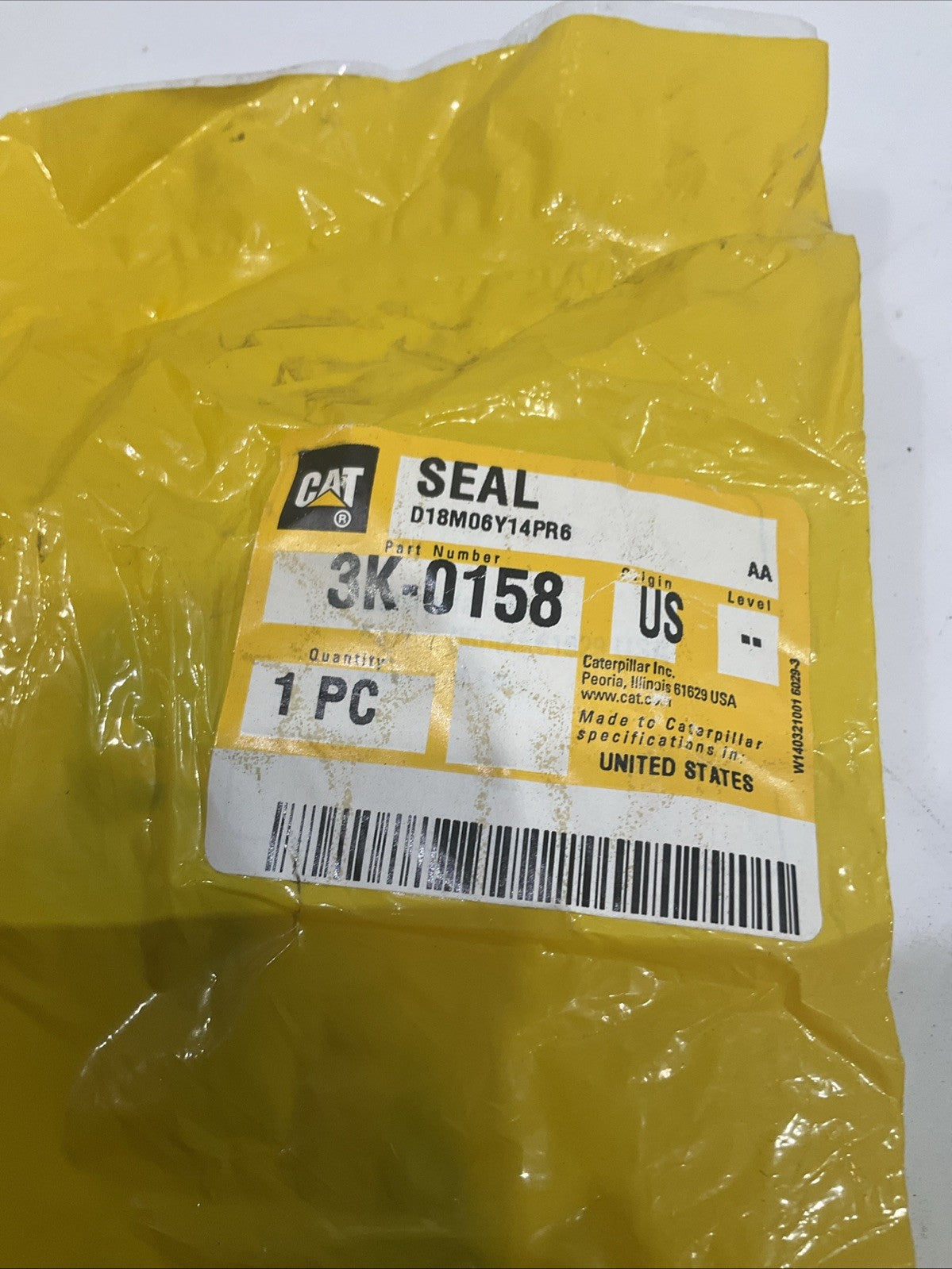 CAT-CATERPILLAR 3K-0158 PACKAGE SEAL REPLACEMENT Y2M