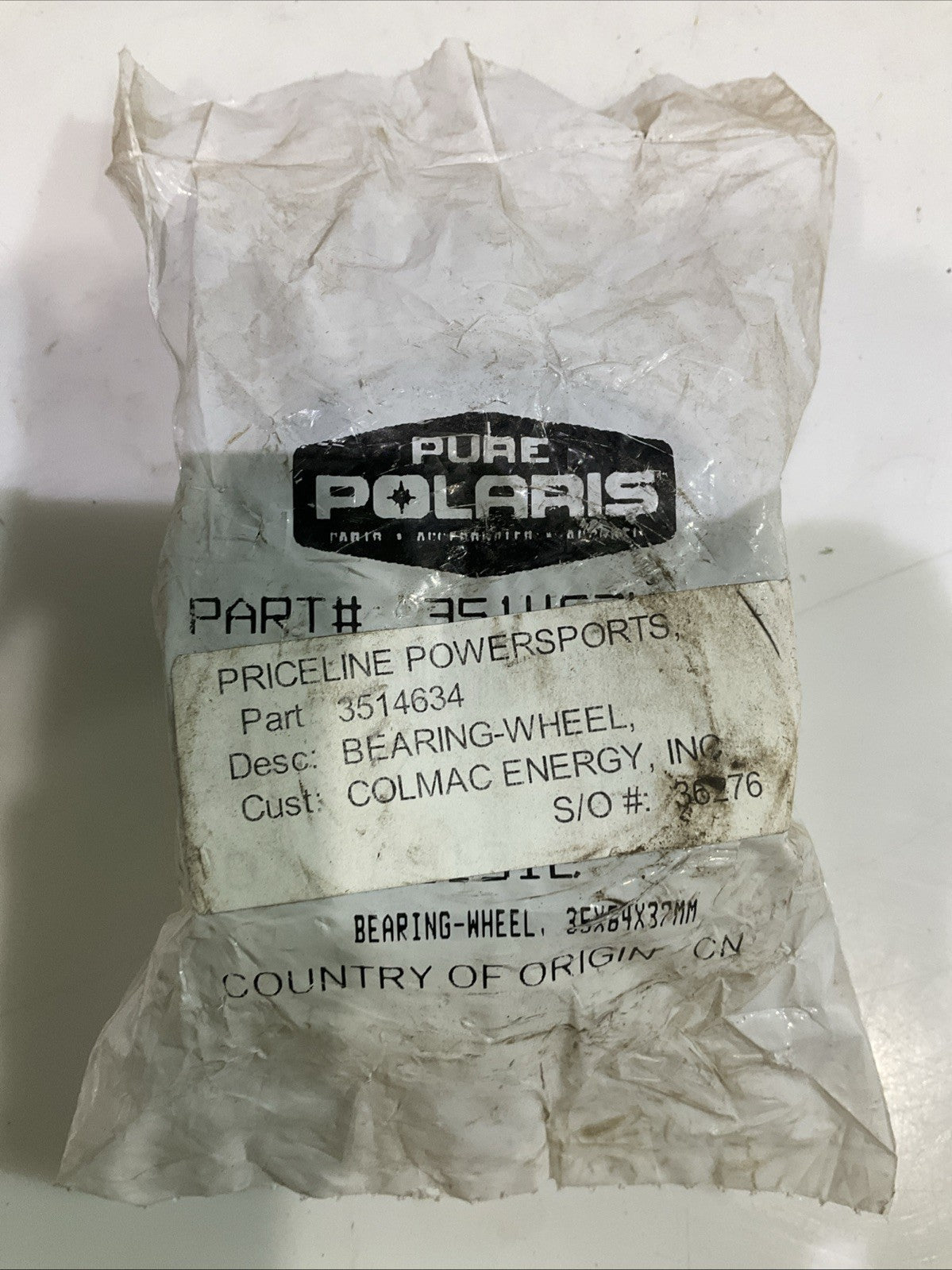 PURE POLARIS 3514634 PRECISION REPLACEMENT WHEEL BEARING Y2M