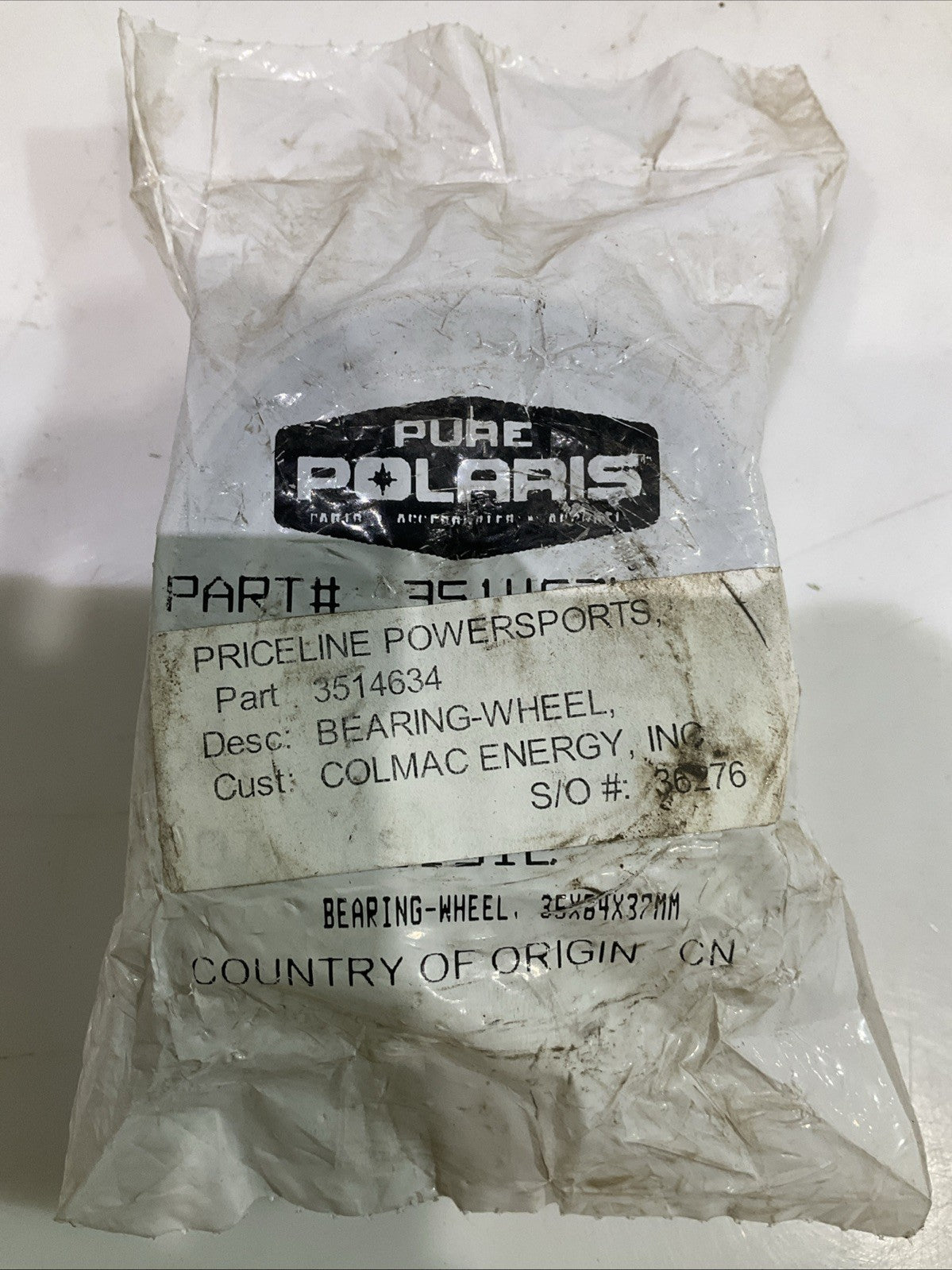 PURE POLARIS 3514634 PRECISION REPLACEMENT WHEEL BEARING Y2M