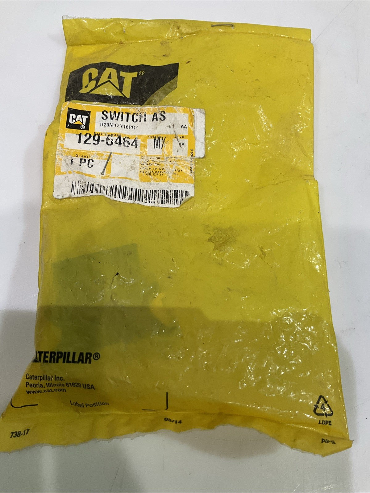 CAT-CATERPILLAR 129-6464 ILLUMINATED SWIT Y2M