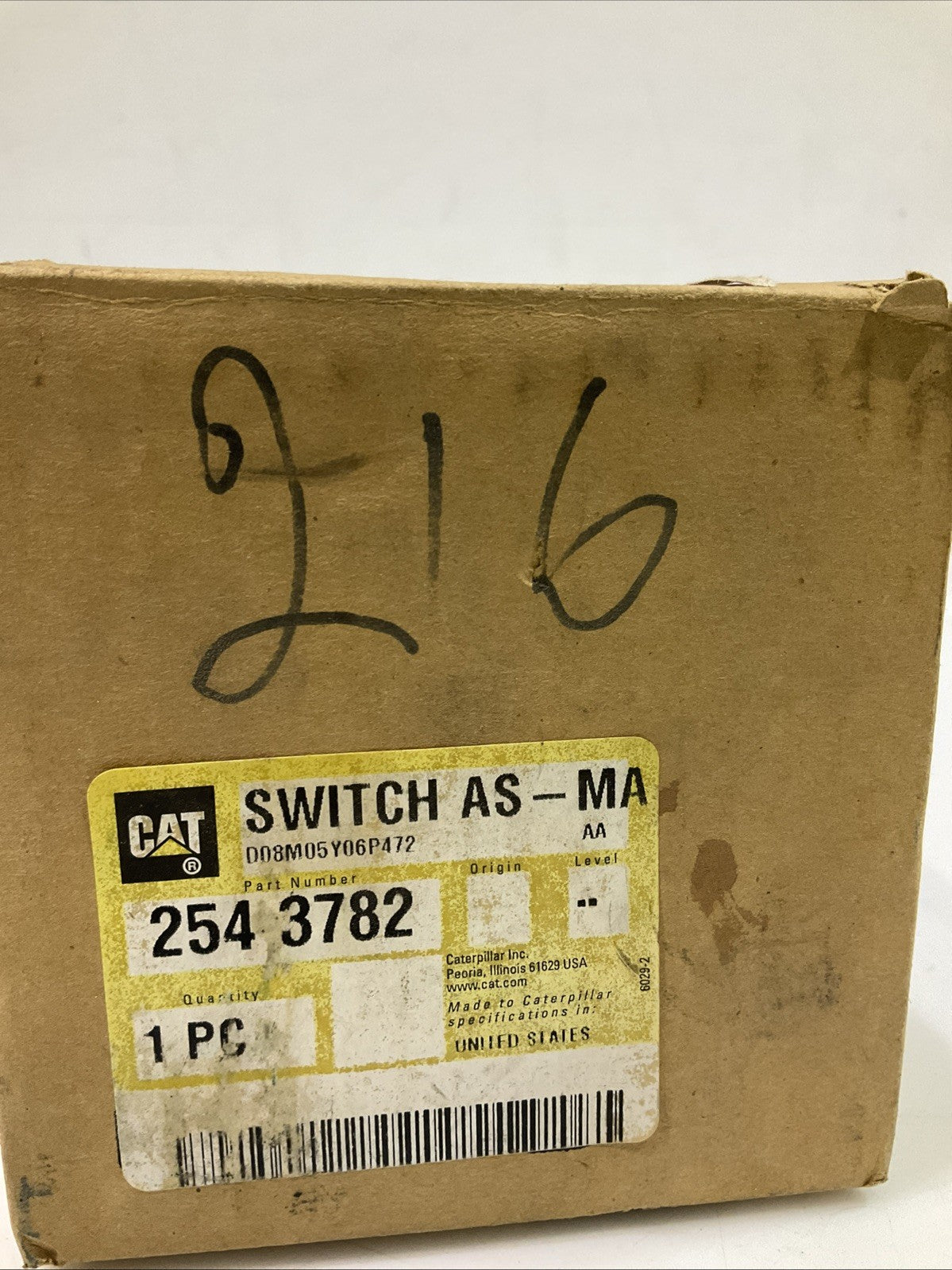 CAT-CATERPILLAR 254-3782 SWITCH ASSEMBLY-MAGNETIC Y2M