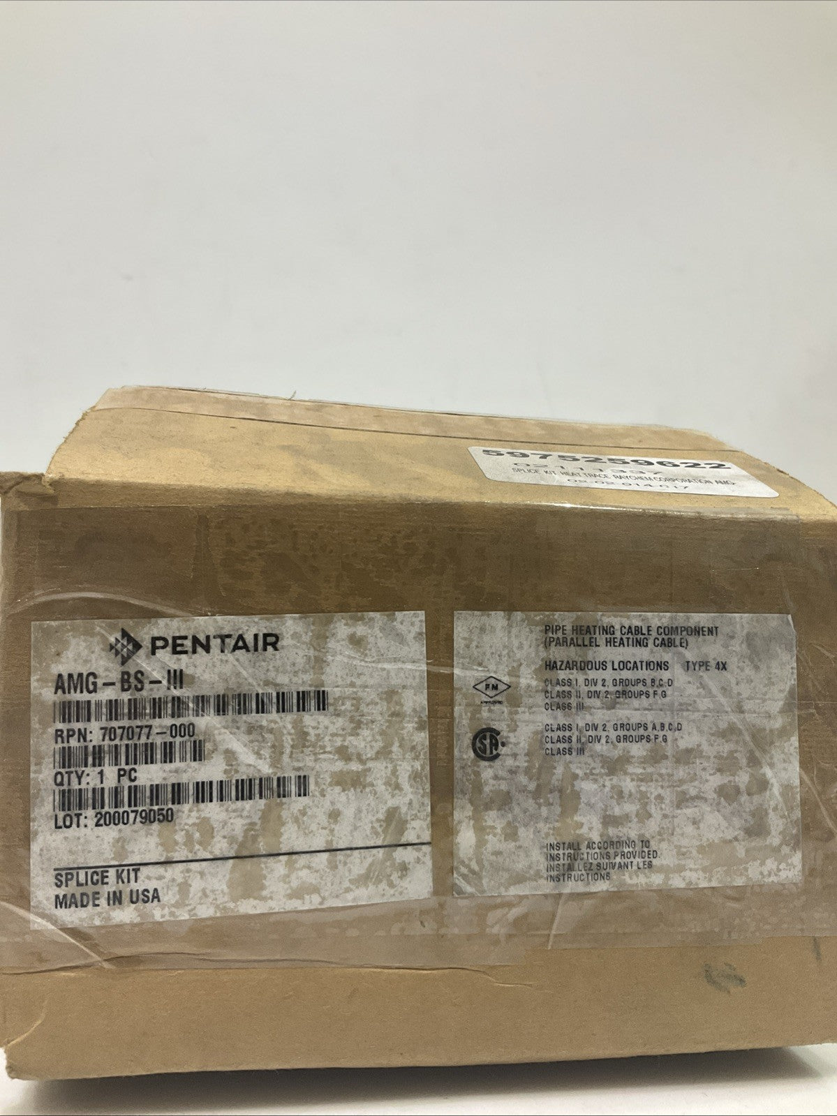 PENTAIR AMG-BS-LLL SPLICE HEAT TRACE RAYCHEM KIT Y2M