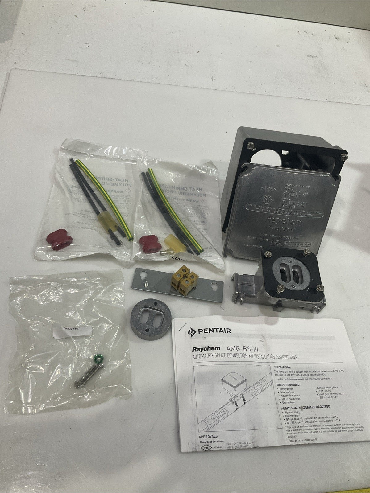 PENTAIR AMG-BS-LLL SPLICE HEAT TRACE RAYCHEM KIT Y2M