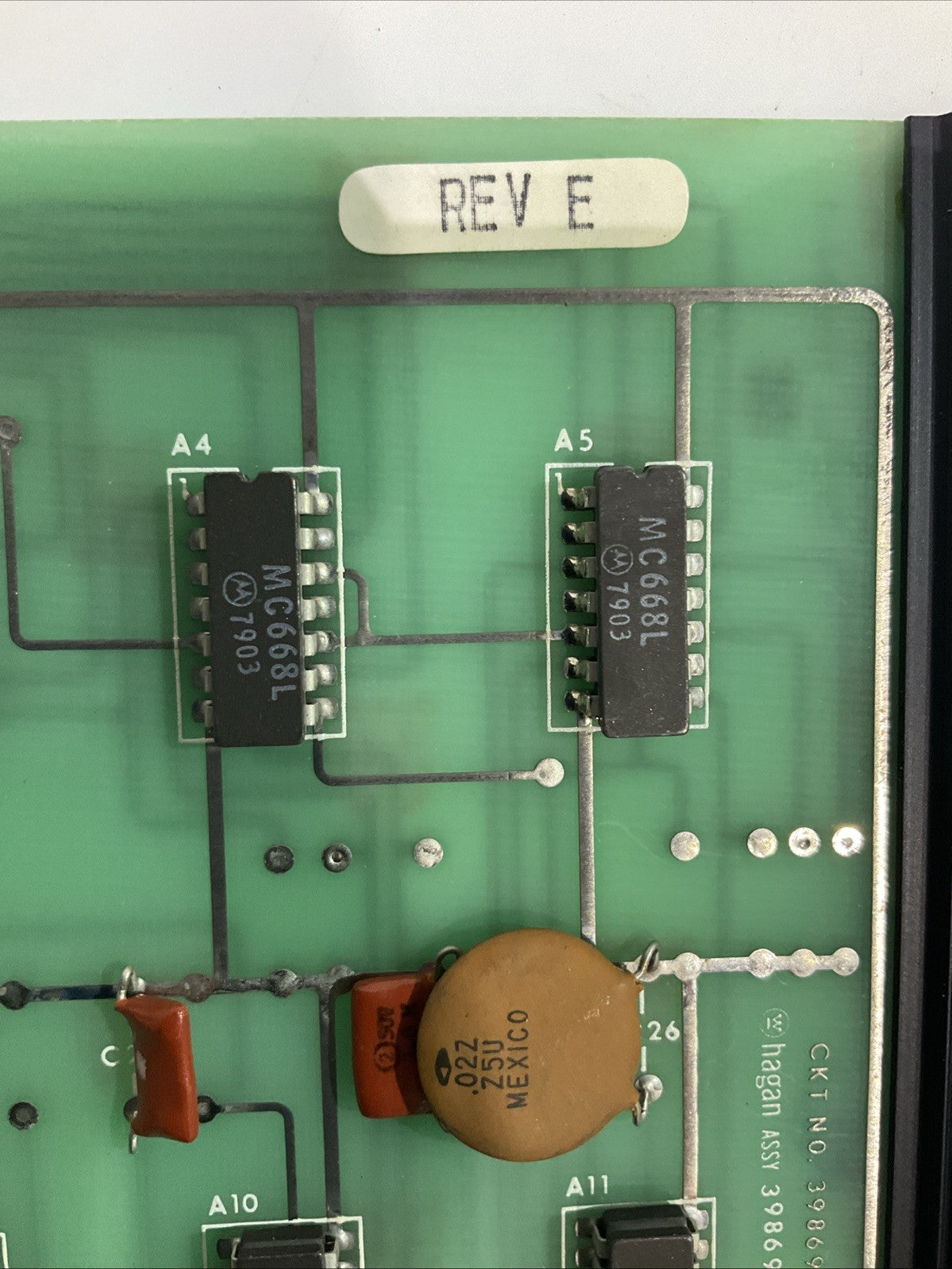 HAGAN 398697 HTL LAT 1 REV CIRCUIT BOARD ASSEMBLY Y2M