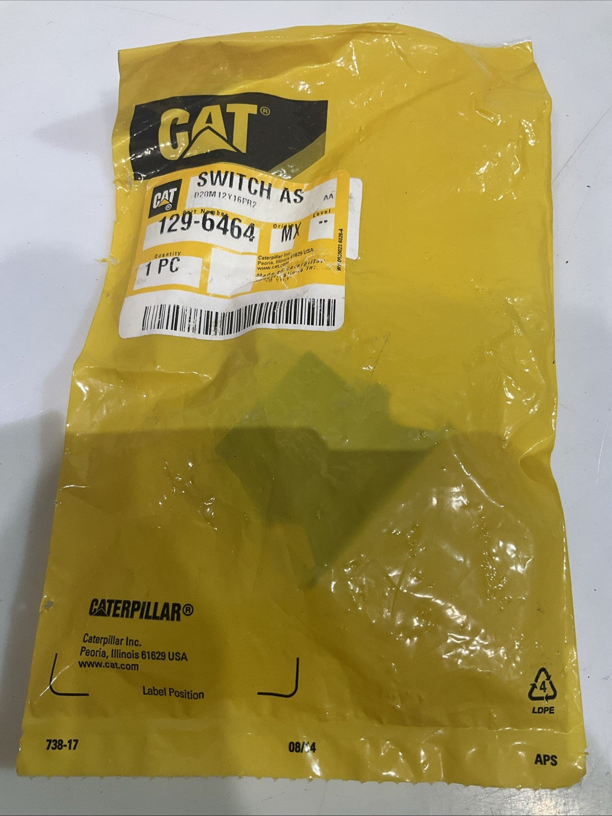 CAT-CATERPILLAR 129-6464 24 VOLTS ILLUMINATED SWITCH LOT OF 3 Y2M