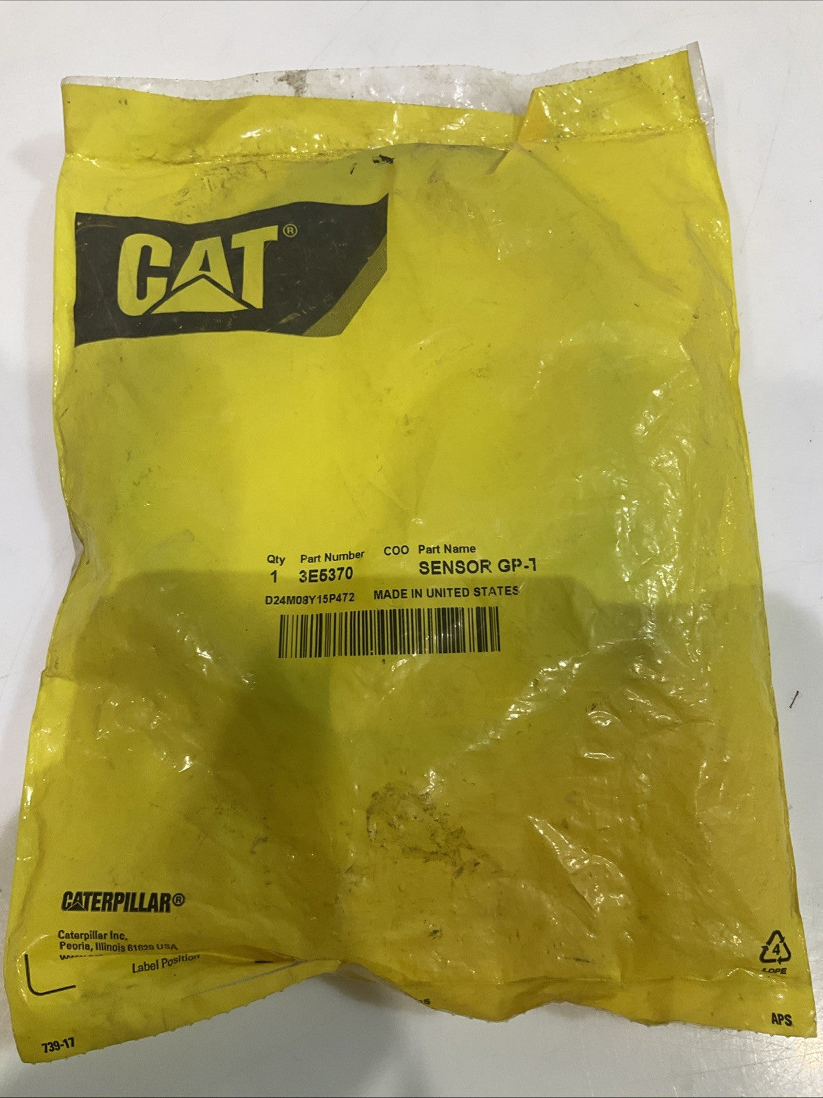 CAT-CATERPILLAR 3E-5370 SENSOR ASSEMBLY Y2M