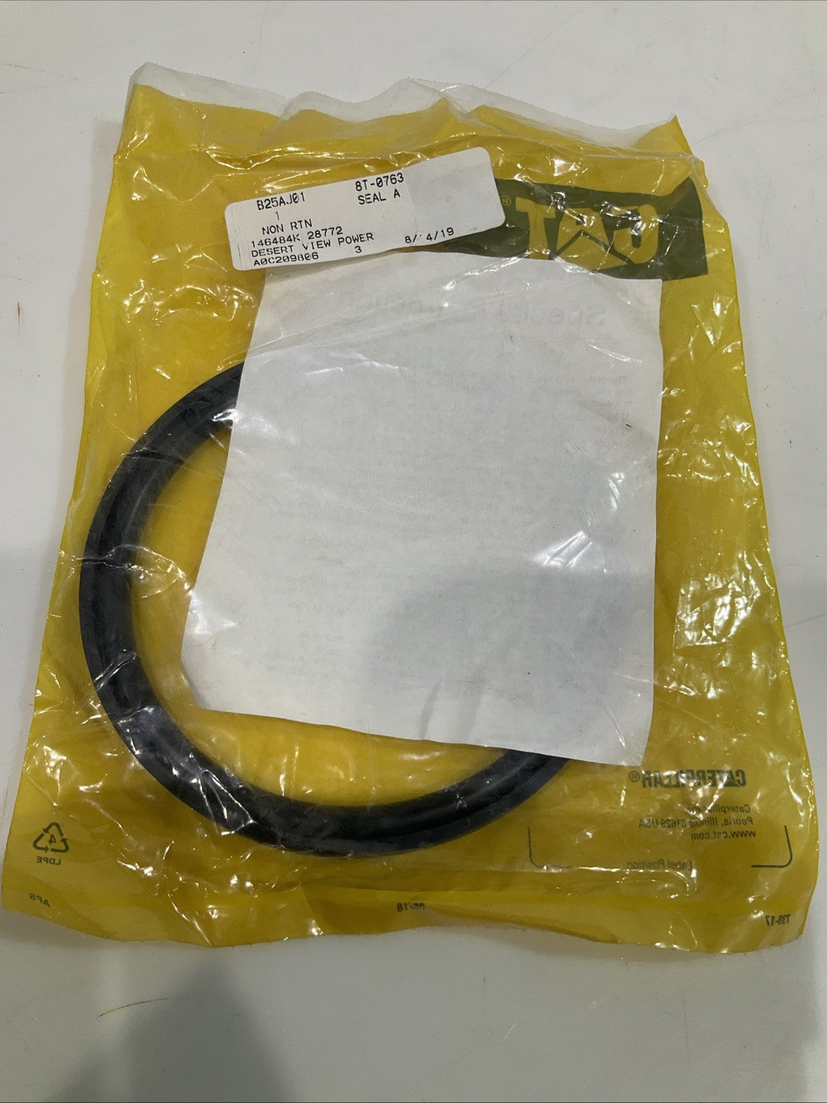 CAT-CATERPILLAR 8T-0763 BORE DIAMETER PIECE SEAL Y2M