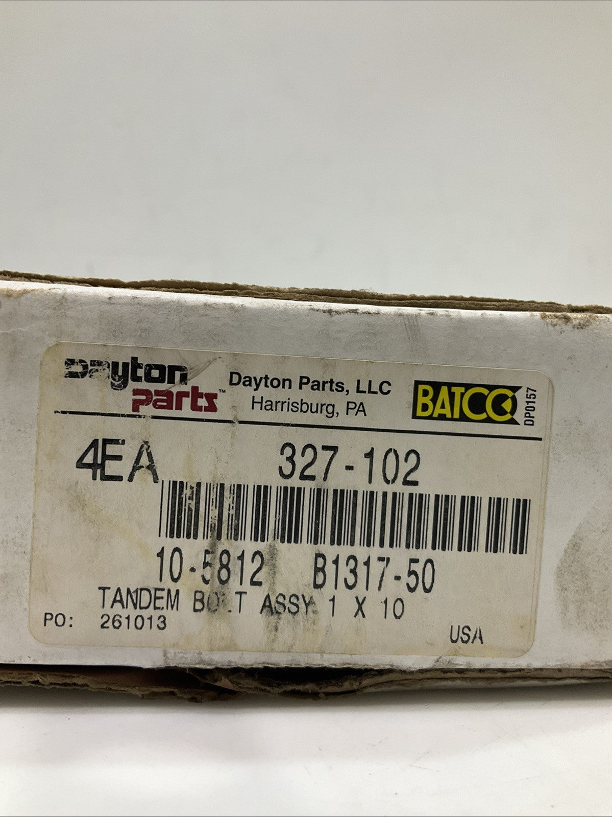 DAYTON-BACCO 4EA 327-102 TANDEM BOLT ASSEMBLY Y2M