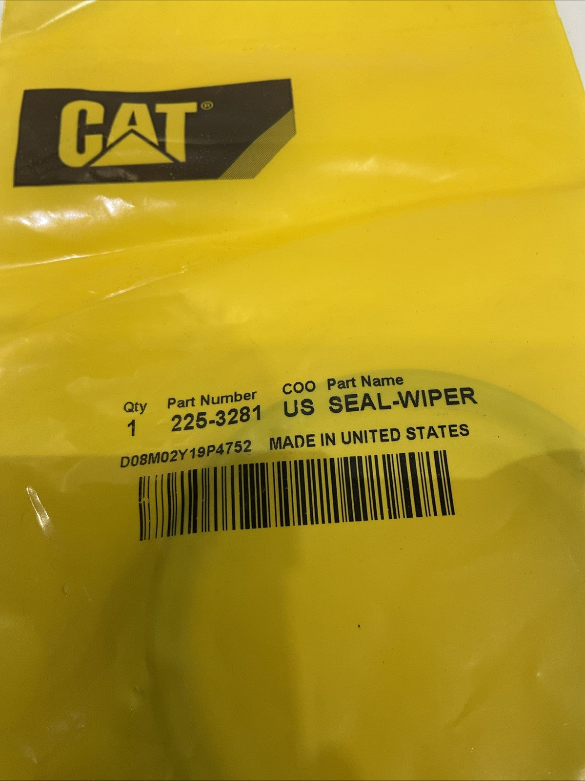 CAT-CATERPILLAR 225-3281 INNER DIAMETER DOUBLE LIP WIPER SEAL LOT OF 2 Y2M