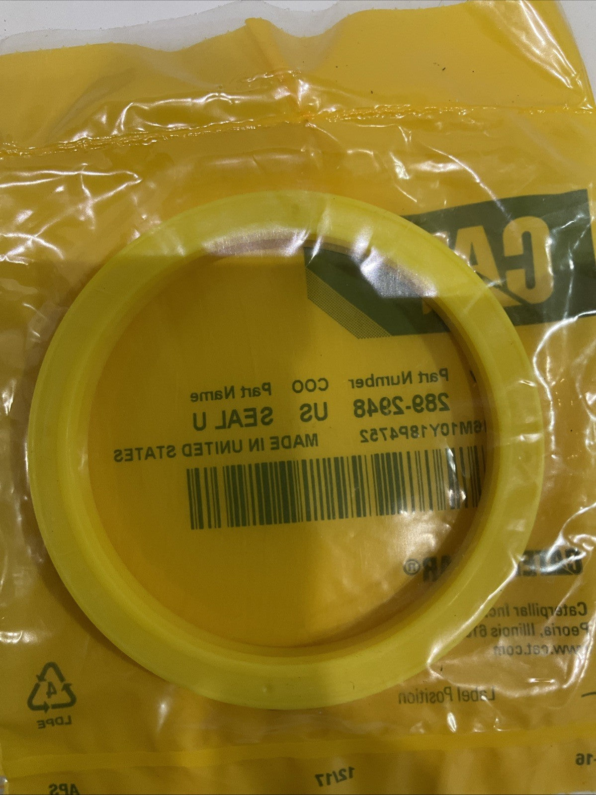 CAT-CATERPILLAR 289-2948 INNER DIAMETER CYLINDER ROD U-CUP SEAL QTY 2 Y2M