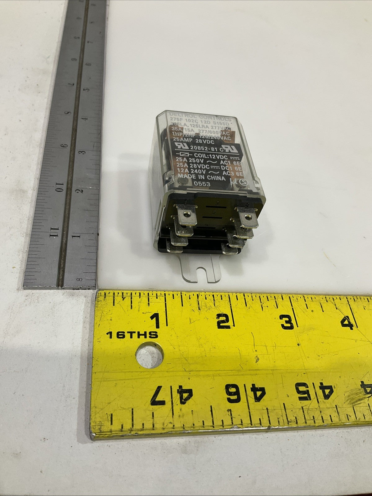 DELTROL-CONTROL 20852-81C HEAVY DUTY POWER RELAY 275F 12VDC 25AMP Y2M